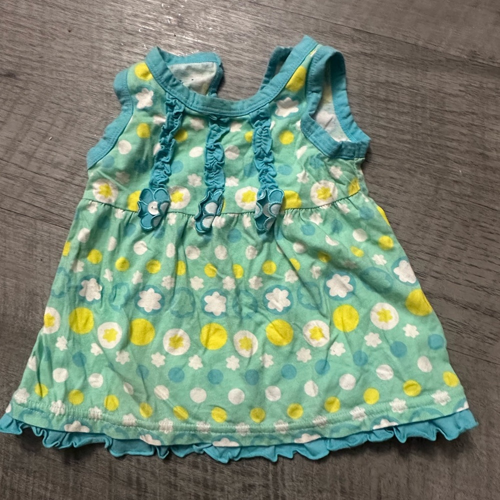 Kidgets blue yellow floral 12 month